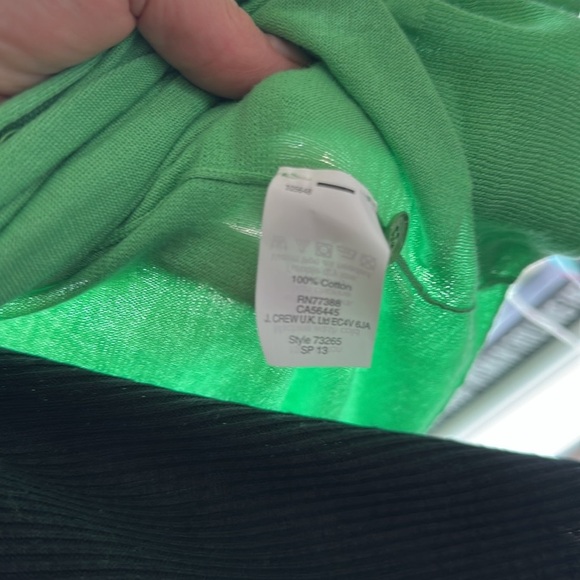 J Crew Cotton Featherweight cardigan, 3/4 Sleeves, Medium, Like New - Picture 5 of 6